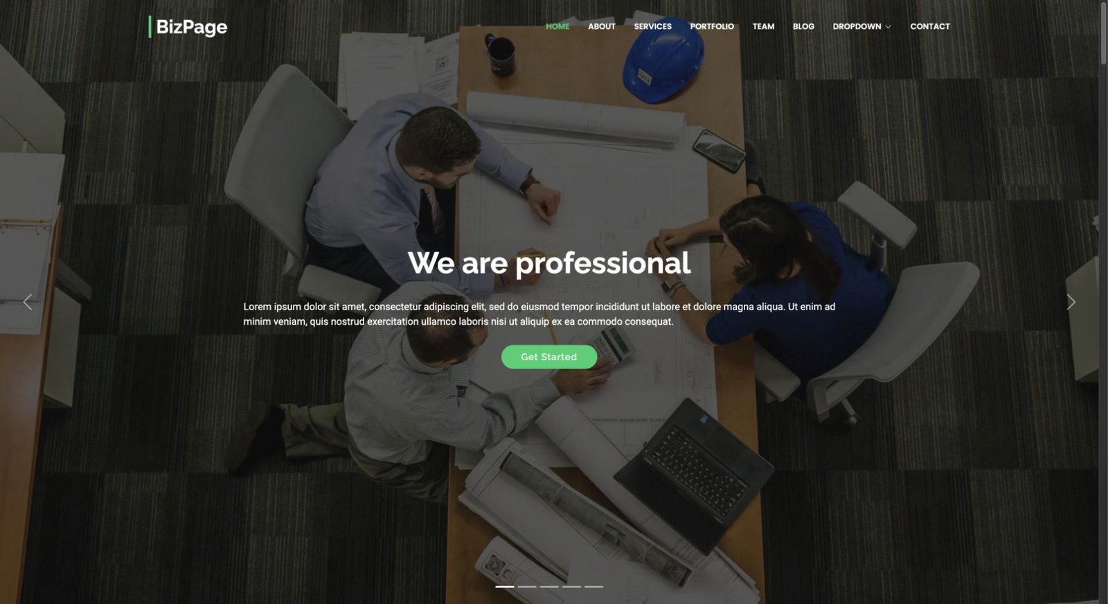 BizPage design preview
