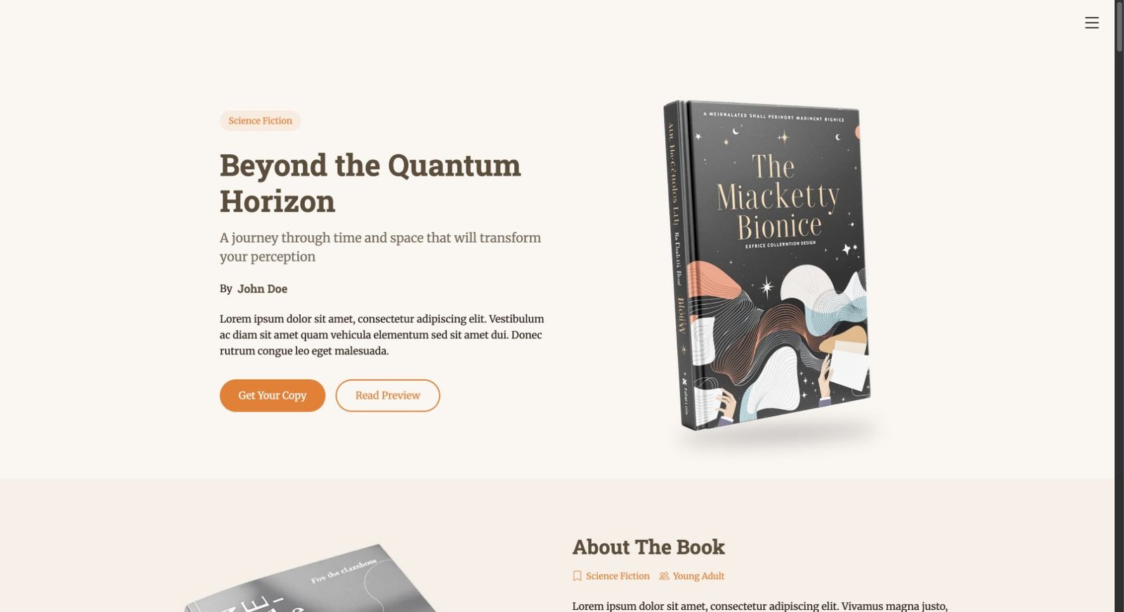 BookLanding design preview