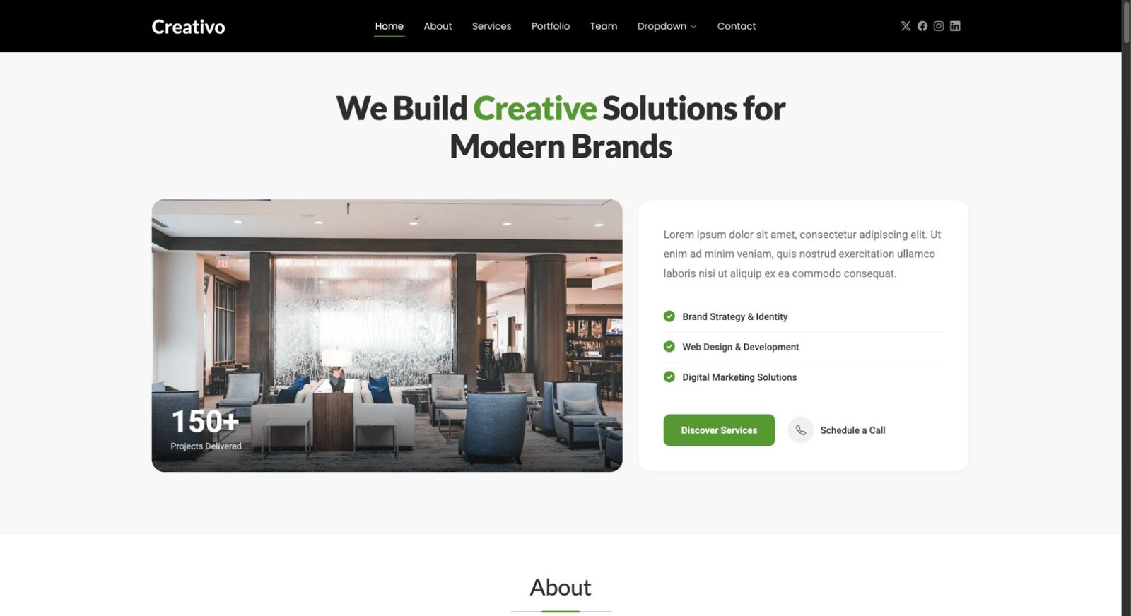 Creativo design preview