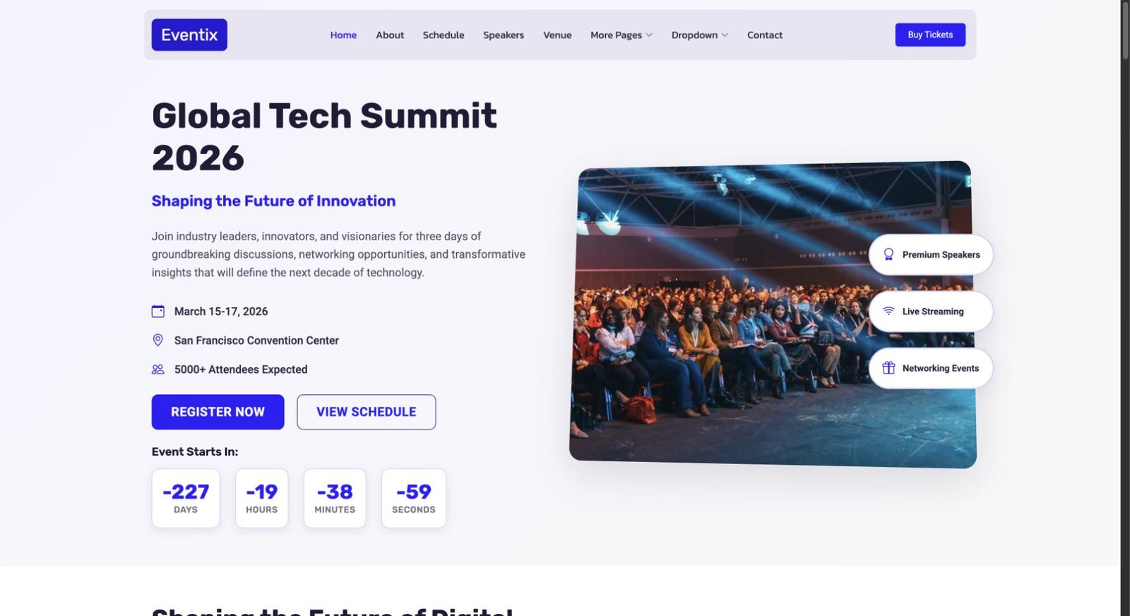 Eventix design preview