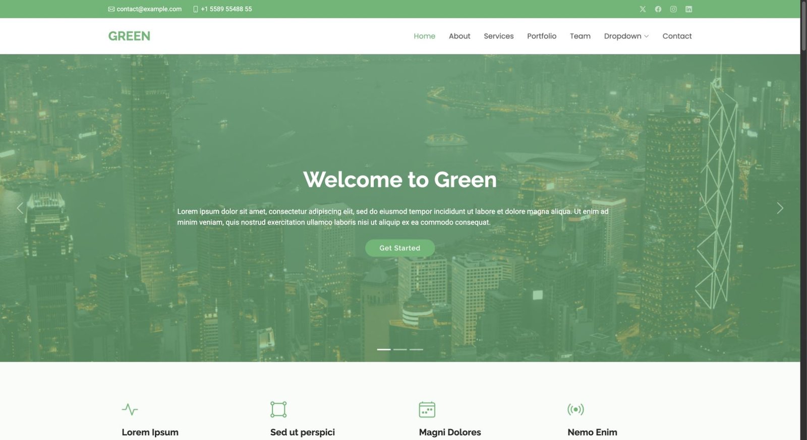 Green design preview