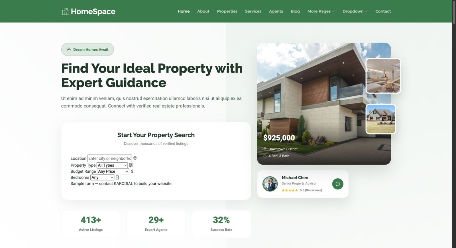 HomeSpace design preview