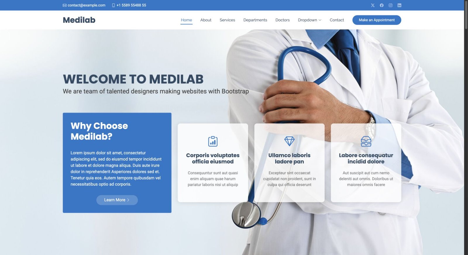Medilab design preview