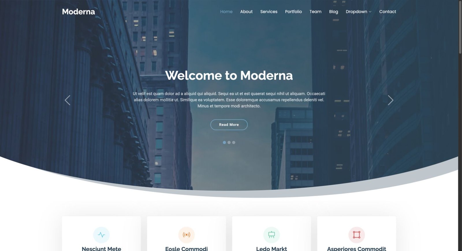Moderna design preview