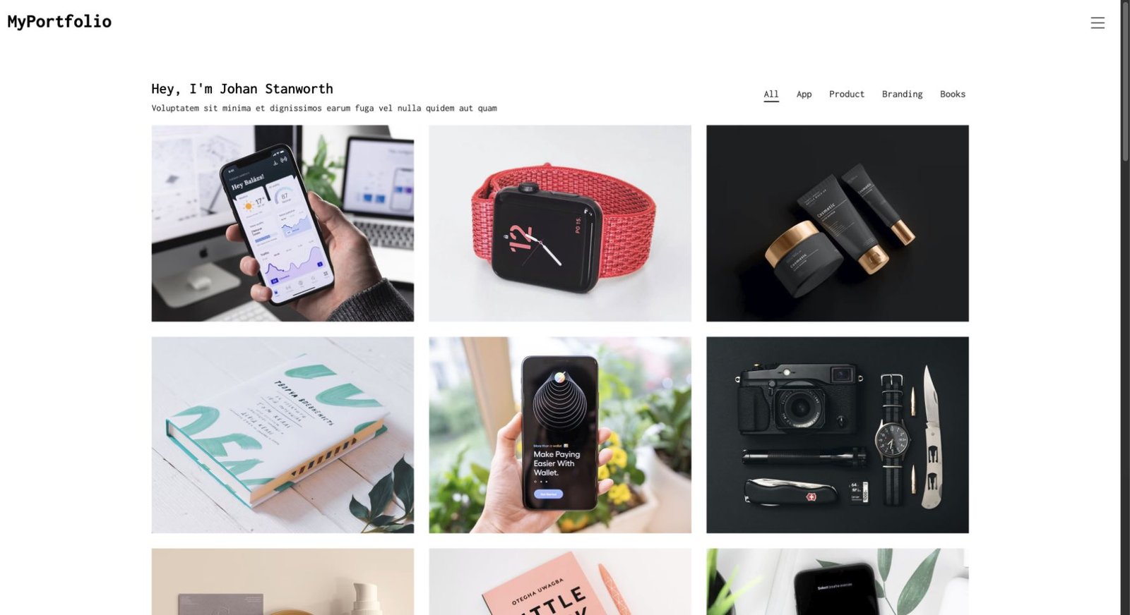 MyPortfolio design preview