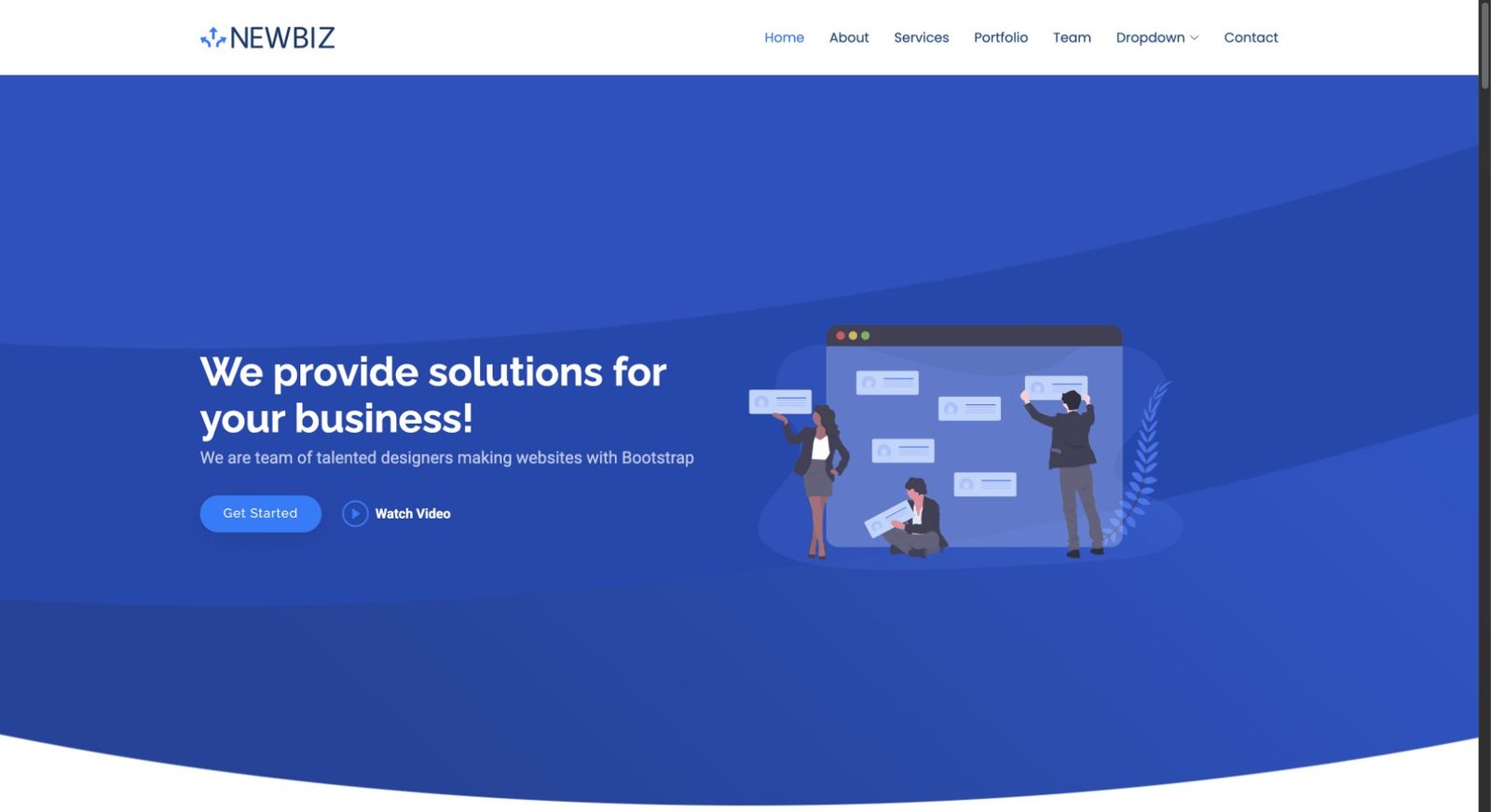 NewBiz design preview