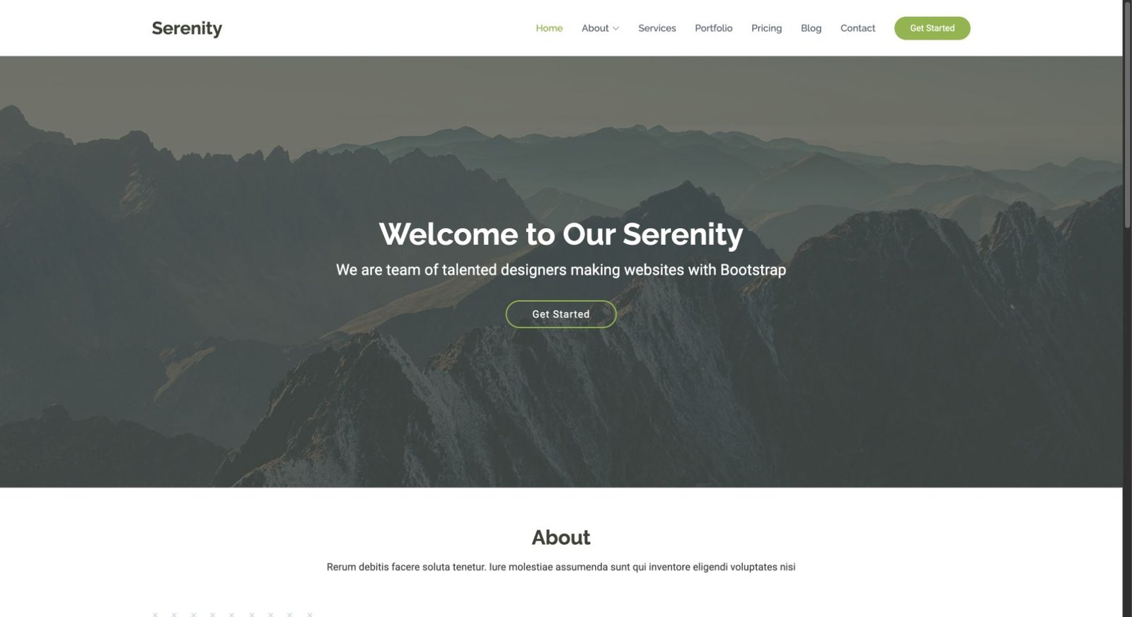 Serenity design preview